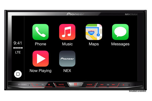 Pioneer's Double Din Touch Screen Car Stereo Featuring Apple Car Play