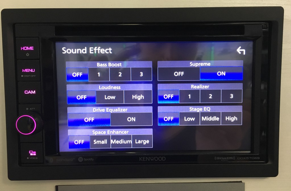 Best Apple CarPlay Stereo 2019 - Kenwood DDX5706s easy sound menu